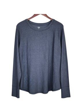DSG Men's Long Sleeve Crew Neck Shirt - Charcoal Gray